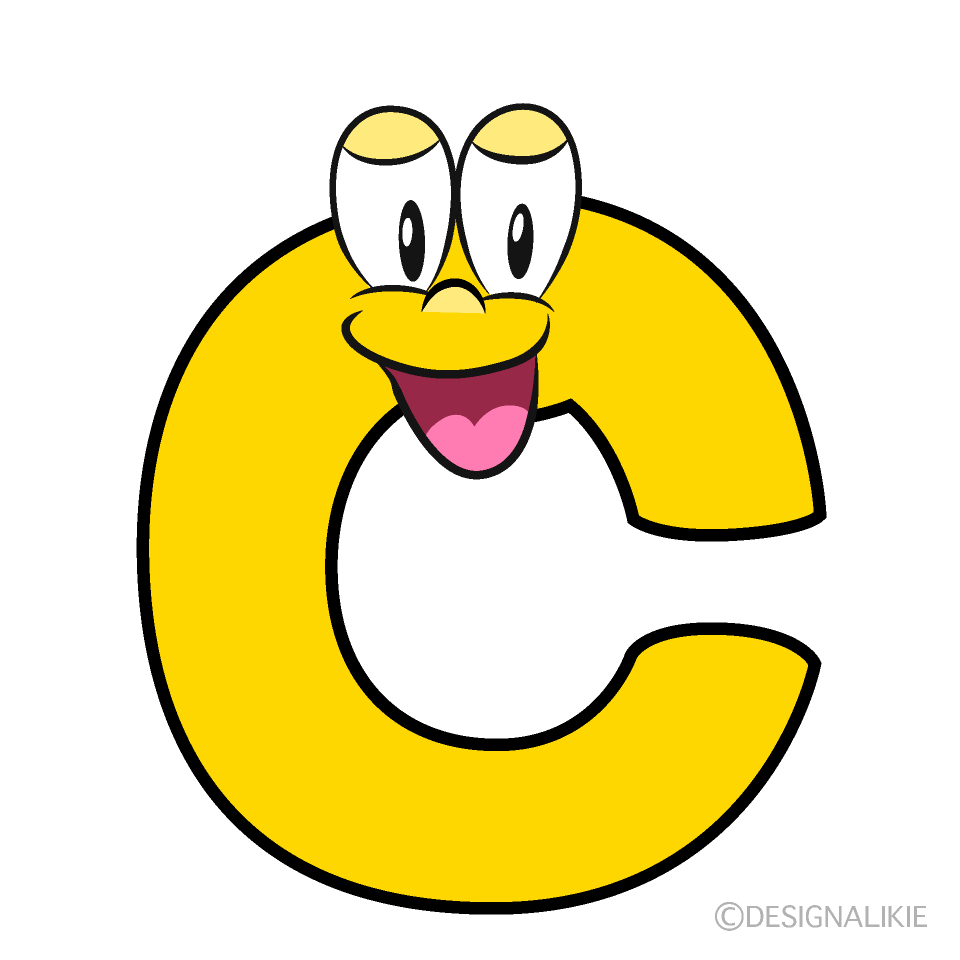 Smiling C Cartoon Character Image