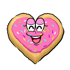 Smiling Heart Cookie