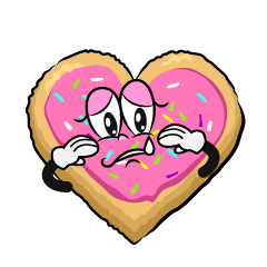 Sad Heart Cookie