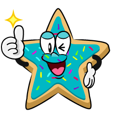 Thumbs up Star Cookie