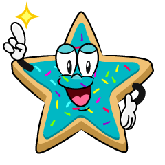 Posing Star Cookie