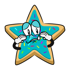 Sad Star Cookie