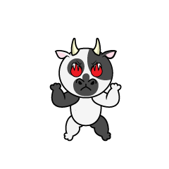 Enthusiastic Cow