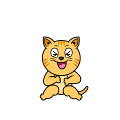 Laughing Tabby Cat