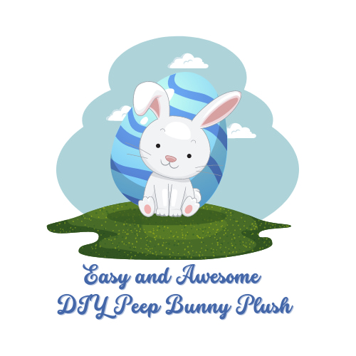 Are you looking for a DIY Peeps bunny plush tutorial? Here is a really easy craft for the Easter season. You can even make it no sew if you'd like.