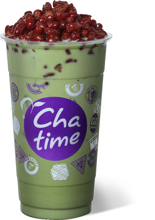 2021-Matcha Red Bean Milk Tea