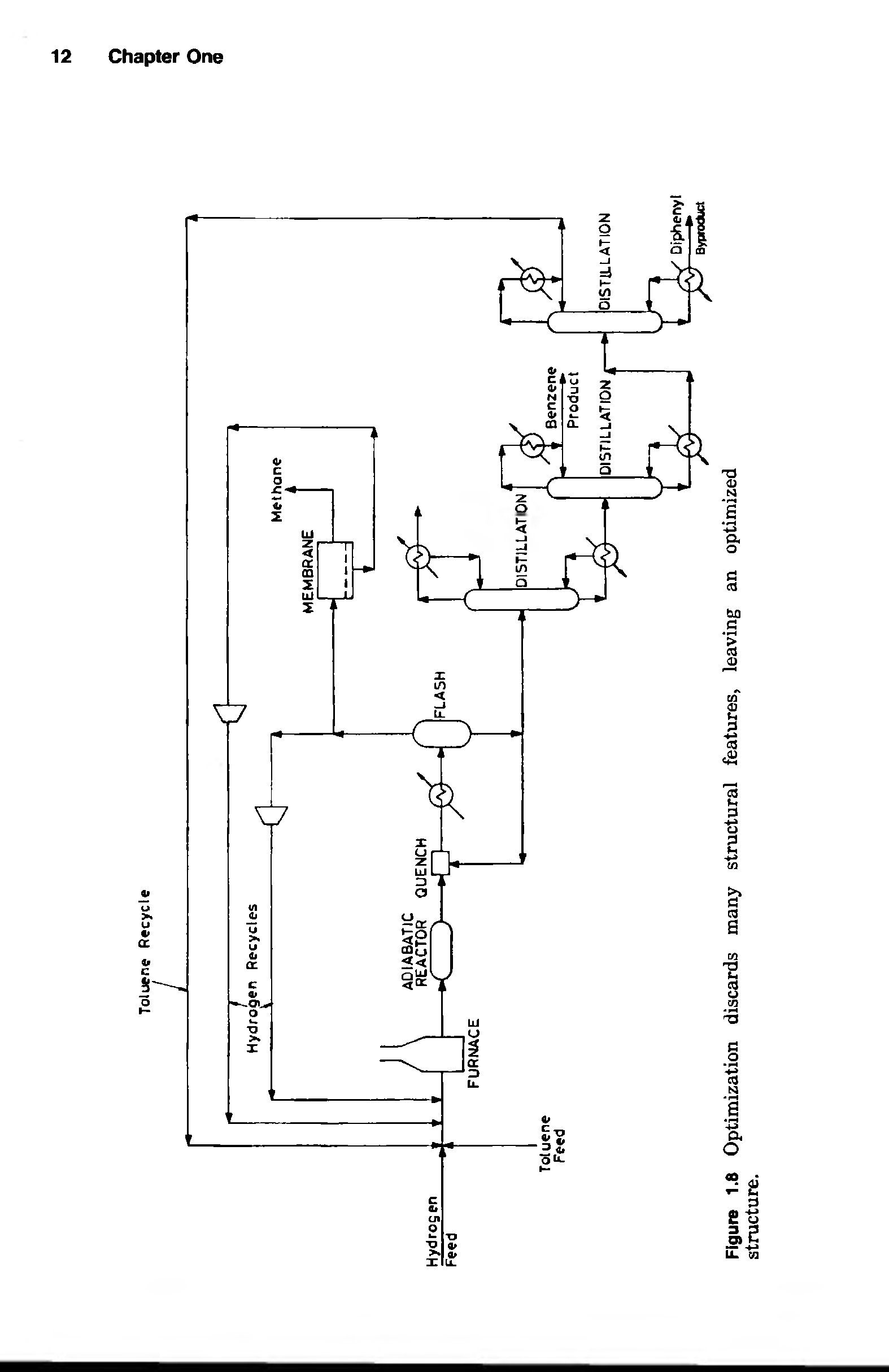 Figure 1.8 Optimization discards many structural features, leaving an optimized structure.