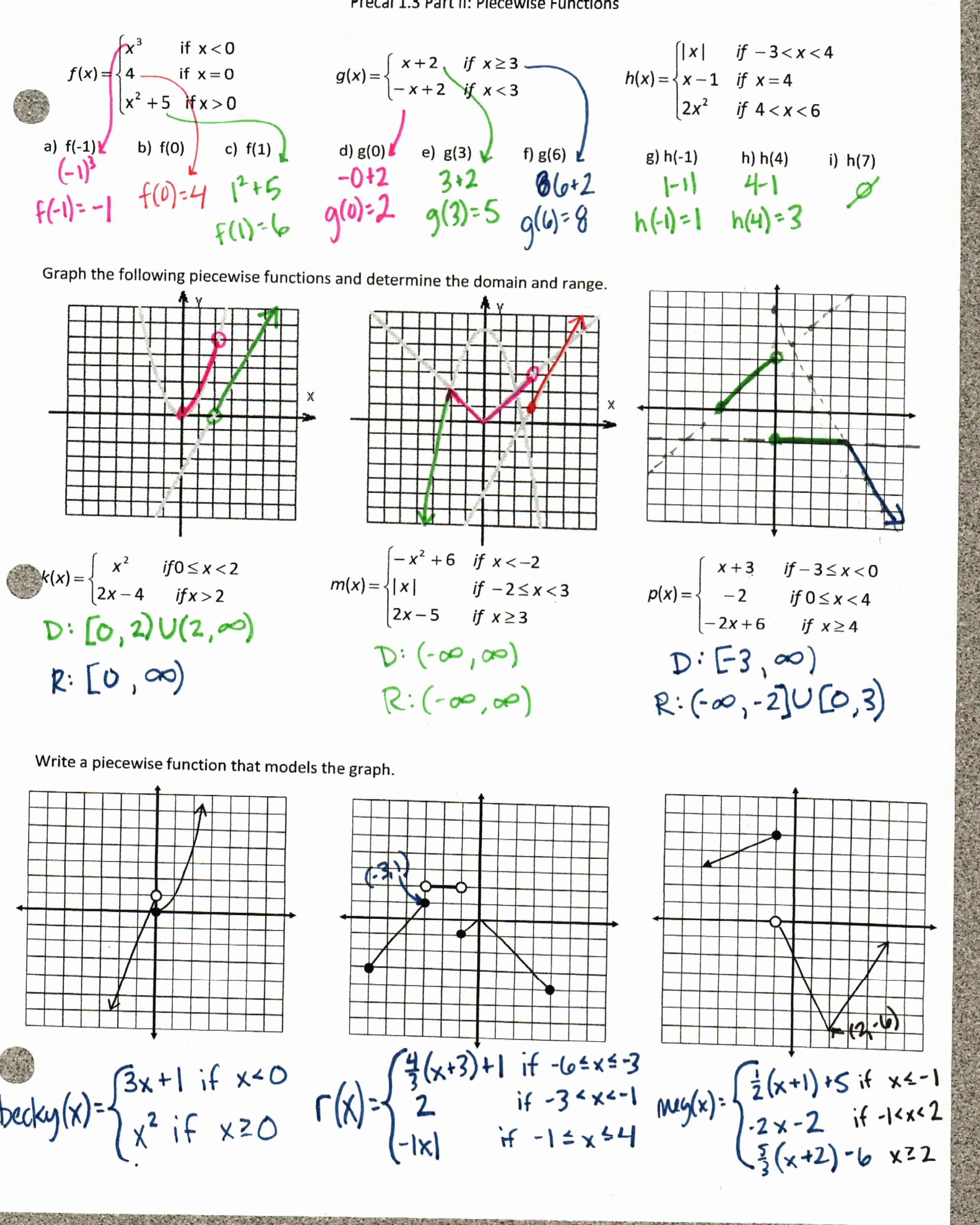 Graphing Piecewise Functions Worksheet Lovely Functions – Insert Clever Math Pun Here