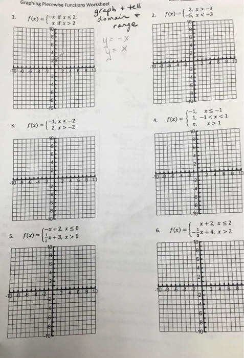 Graphing Piecewise Functions Worksheet Unique Worksheet Piecewise Functions Answers