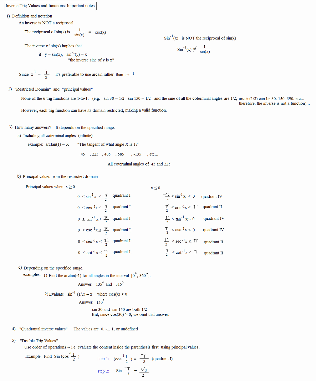 Inverse Functions Worksheet with Answers Unique Derivatives Inverse Trigonometric Functions Worksheet