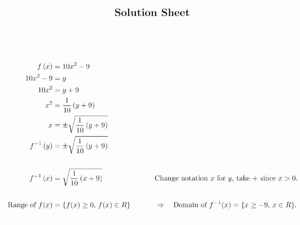 Inverse Functions Worksheet with Answers Unique Posite Function and Inverse Function Worksheets by