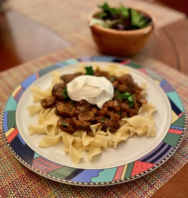 MUSHROOM STROGANOFF