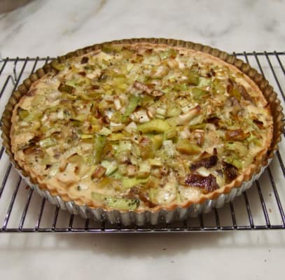 Wild Mushroom and Leek Tart