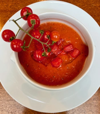 WATERMELON GAZPACHO WITH AN ITALIAN TWIST