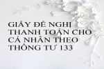 Mẫu giấy đề nghị thanh toán mới nhất theo Thông tư 133/2016/TT-BTC !