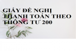 Mẫu giấy đề nghị thanh toán áp dụng cho cá nhân theo Thông tư 200/2014/TT-BTC