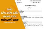 Tải mẫu viết bản kiểm điểm Đảng Viên cuối năm 2020 chuẩn nhất