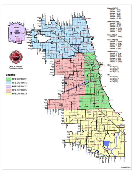 Chicago Fire Department battalion map « chicagoareafire.com