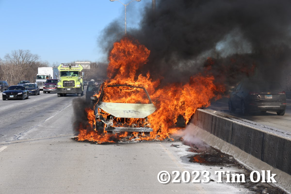 #chicagoareafire.com; #carfire; #engulfed; #TimOlk;