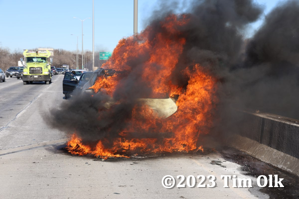 #chicagoareafire.com; #carfire; #engulfed; #TimOlk;