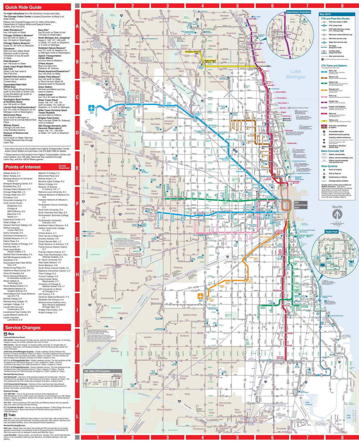 Chicago Bus Map