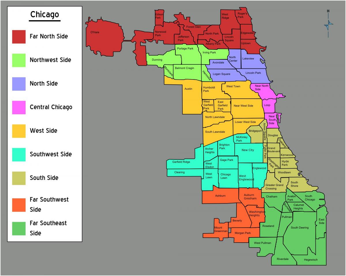 Chicago PD Districts Map