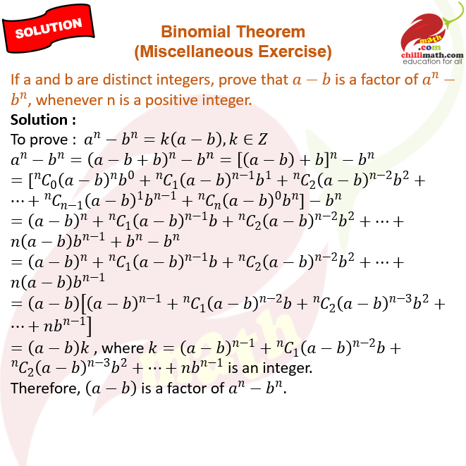 Ncert Solutions Class 11 Chapter 7 Binomial Theorem Miscellaneous ...