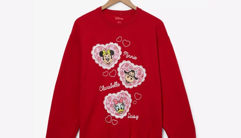 Minnie Mouse and Friends Hearts Crewneck