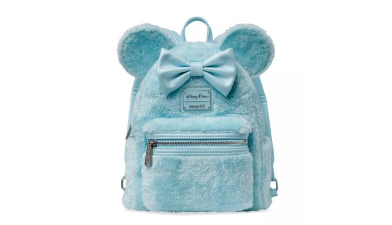 Blue Minnie Mouse Plush Loungefly Mini Backpack