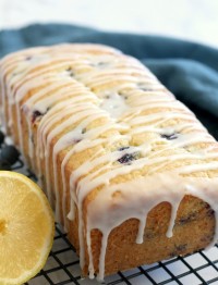 Easy Sour Cream Lemon Blueberry Bread Recipe. This recipe is the best lemon blueberry bread ever. So soft and moist. A perfect summer blueberry dessert recipe.