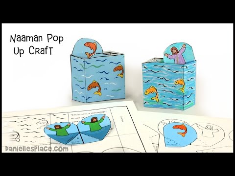 Naaman Pop Up Bible Craft