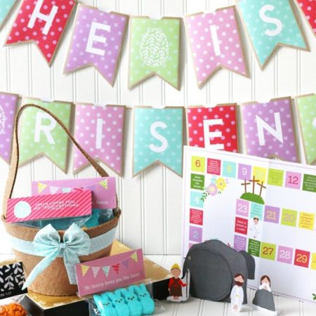 DIY Jesus has Risen Easter activity set