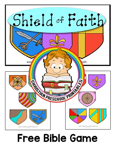 Shield of Faith Bible Game - Christian Preschool Printables