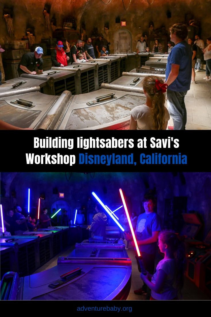 Building Lightsabers at Savi's Workshop, Disneyland California