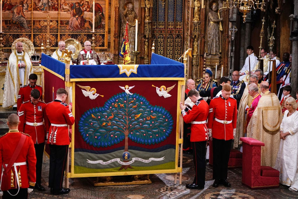 their majesties king charles iii and queen camilla coronation day