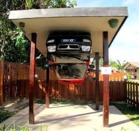 upside down kancil house sabah