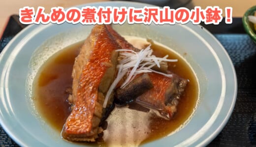 ボリューム満天かつ美味しい魚が食べられる、赤坂「一ツ木竹林草」でのランチ定食