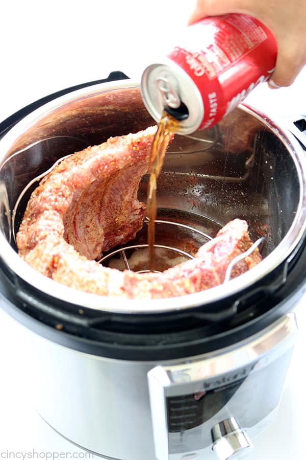 Instant Pot Ribs- so quick and easy to make. You can serve fall off the bone ribs in no time at all. #InstantPot