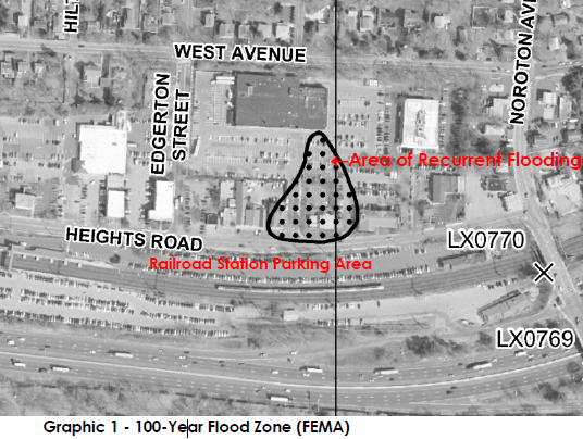 Darien Flood Zone Map