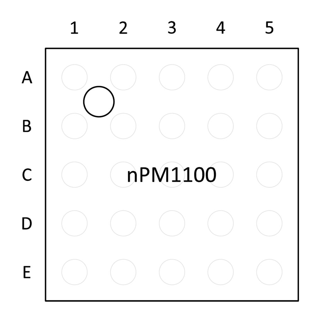 Nordic-Semiconductor-nPM1100-Power-Management-IC-PMIC-Footprint-Ball-Assignments-1