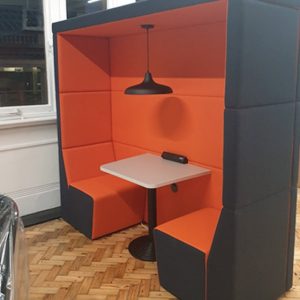 Citrus Seating Shallow Shelton Booth Office Seating Pod