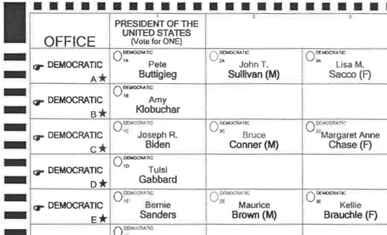 sample ballot