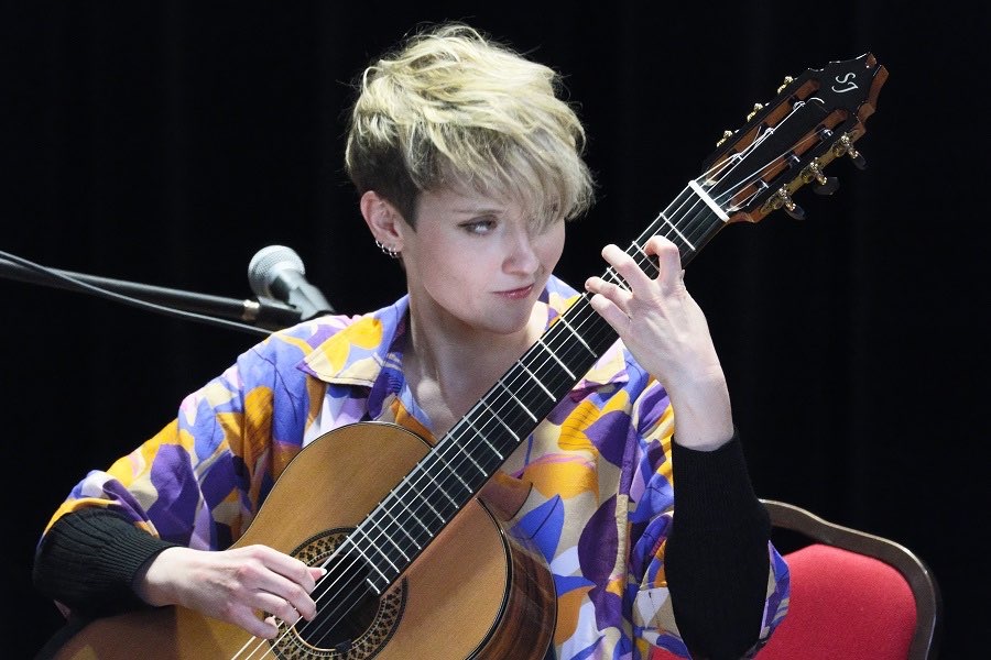 Skilful performance from classical guitarist