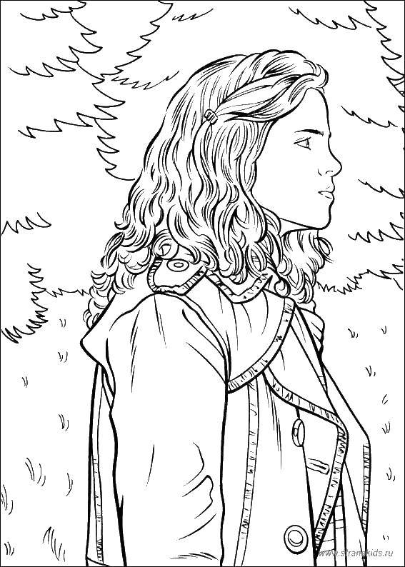 Online coloring pages Coloring page Hermione Granger Harry Potter ...