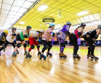 Clarksville Roller Derby Recruitment Night at Magic Wheels Fun Center on January 27, 2025. (Wesley Irvin)