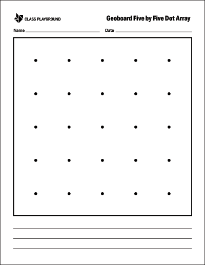 printable geoboard 5x5