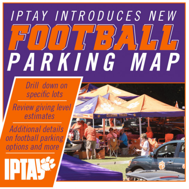 Clemson Football Parking Map Map Of The World