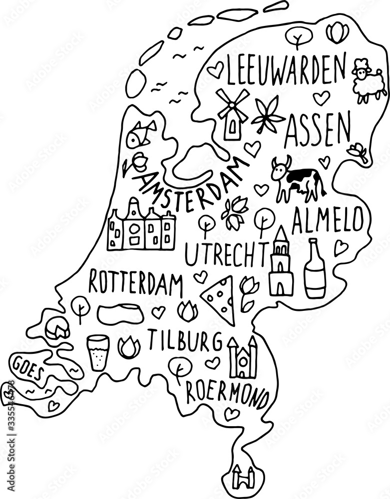 netherlands maps - Clip Art Library