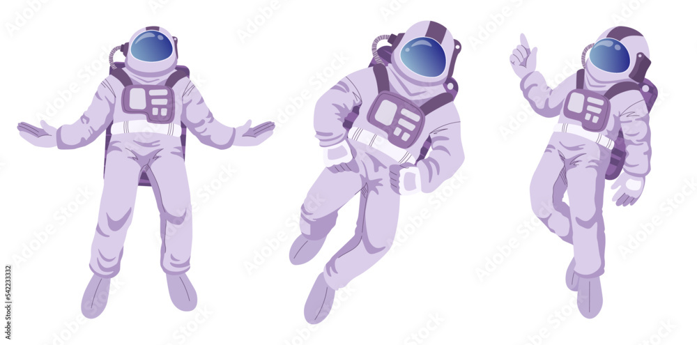 astronauts vector - Clip Art Library