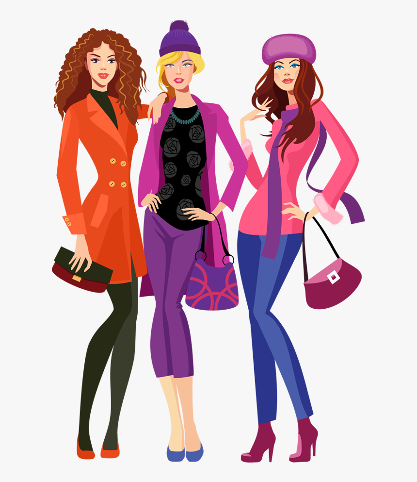 Fashion Girl Clip Art - Fashion Girl Vector Png - Free Transparent ...